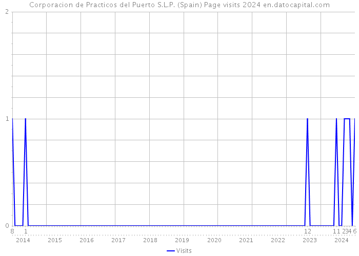 Corporacion de Practicos del Puerto S.L.P. (Spain) Page visits 2024 