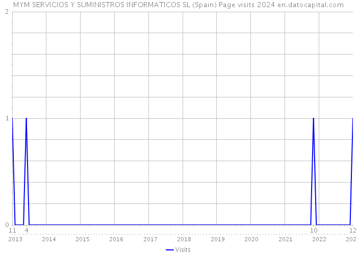 MYM SERVICIOS Y SUMINISTROS INFORMATICOS SL (Spain) Page visits 2024 