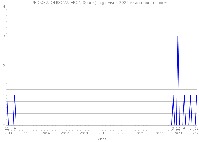 PEDRO ALONSO VALERON (Spain) Page visits 2024 
