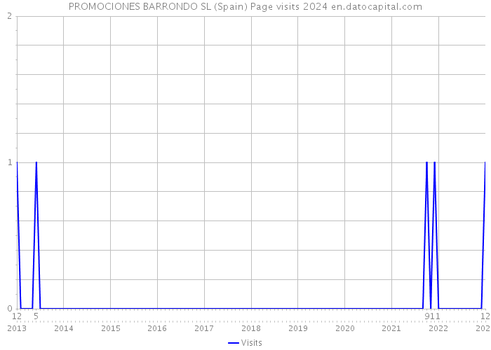 PROMOCIONES BARRONDO SL (Spain) Page visits 2024 