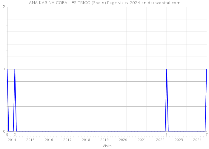 ANA KARINA COBALLES TRIGO (Spain) Page visits 2024 