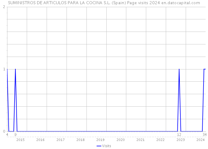 SUMINISTROS DE ARTICULOS PARA LA COCINA S.L. (Spain) Page visits 2024 