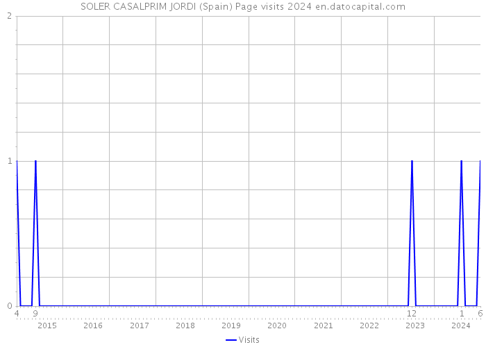 SOLER CASALPRIM JORDI (Spain) Page visits 2024 