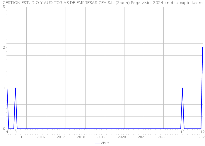 GESTION ESTUDIO Y AUDITORIAS DE EMPRESAS GEA S.L. (Spain) Page visits 2024 