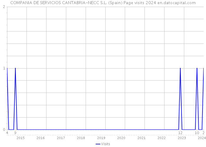 COMPANIA DE SERVICIOS CANTABRIA-NECC S.L. (Spain) Page visits 2024 