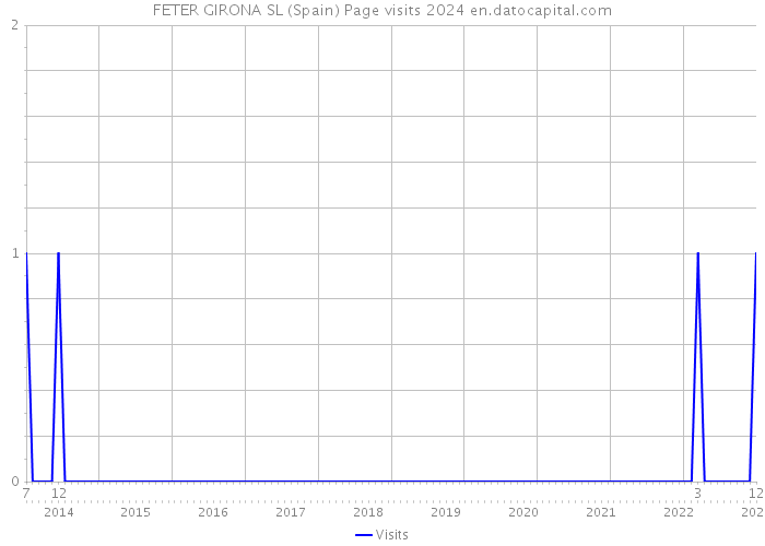 FETER GIRONA SL (Spain) Page visits 2024 