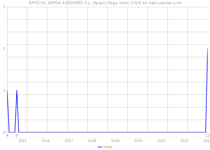 AFISCOL ZAFRA ASESORES S.L. (Spain) Page visits 2024 