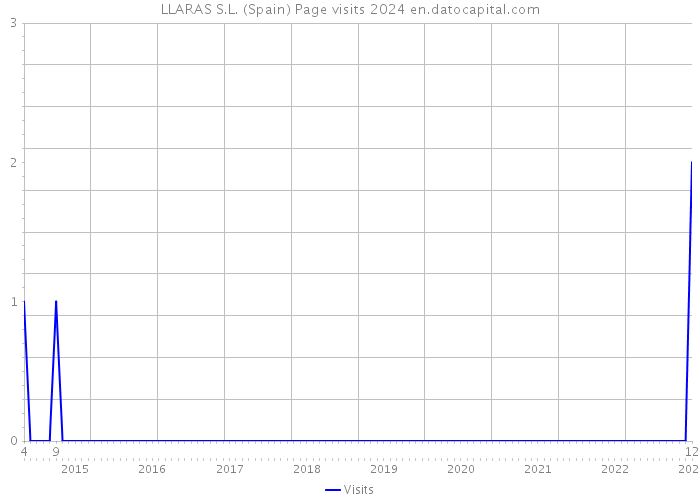 LLARAS S.L. (Spain) Page visits 2024 