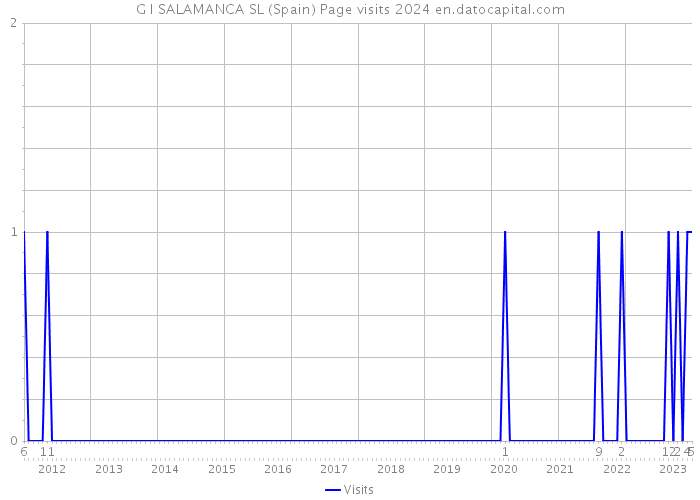 G I SALAMANCA SL (Spain) Page visits 2024 