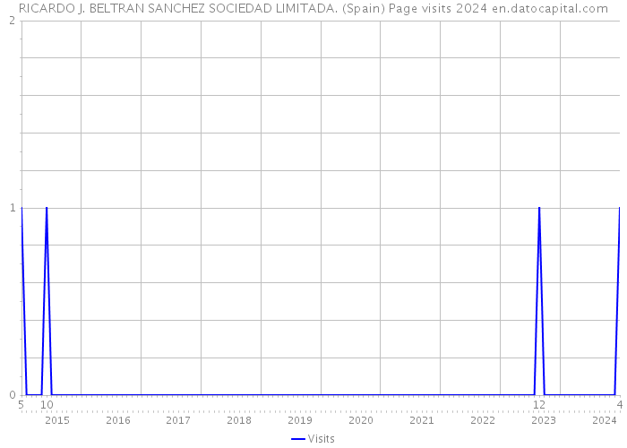 RICARDO J. BELTRAN SANCHEZ SOCIEDAD LIMITADA. (Spain) Page visits 2024 