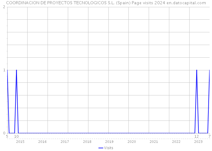 COORDINACION DE PROYECTOS TECNOLOGICOS S.L. (Spain) Page visits 2024 