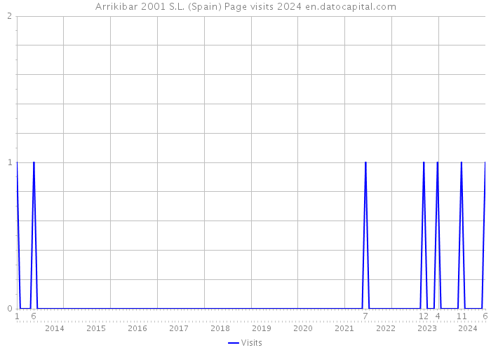 Arrikibar 2001 S.L. (Spain) Page visits 2024 