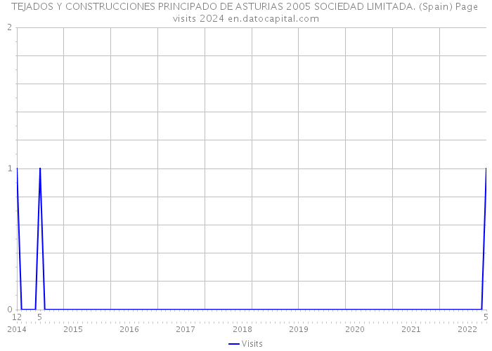 TEJADOS Y CONSTRUCCIONES PRINCIPADO DE ASTURIAS 2005 SOCIEDAD LIMITADA. (Spain) Page visits 2024 
