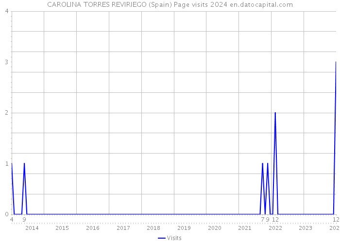 CAROLINA TORRES REVIRIEGO (Spain) Page visits 2024 