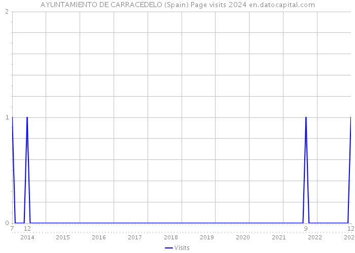 AYUNTAMIENTO DE CARRACEDELO (Spain) Page visits 2024 