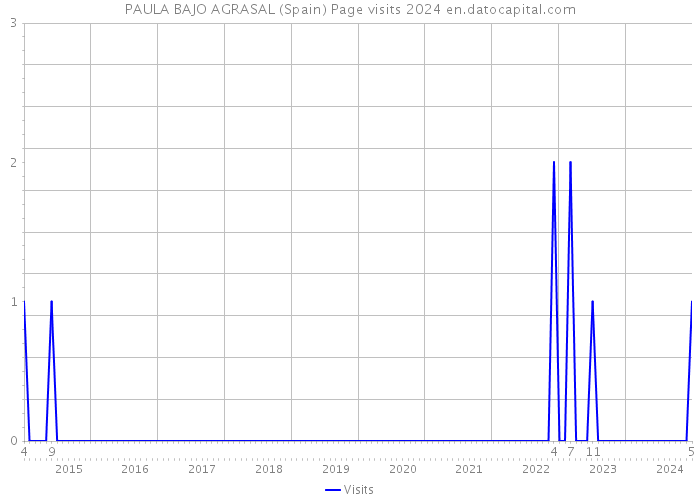 PAULA BAJO AGRASAL (Spain) Page visits 2024 