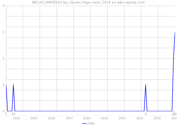 BECAS LIMPIESAS SLL (Spain) Page visits 2024 
