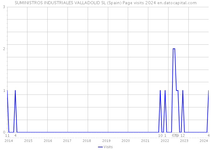 SUMINISTROS INDUSTRIALES VALLADOLID SL (Spain) Page visits 2024 