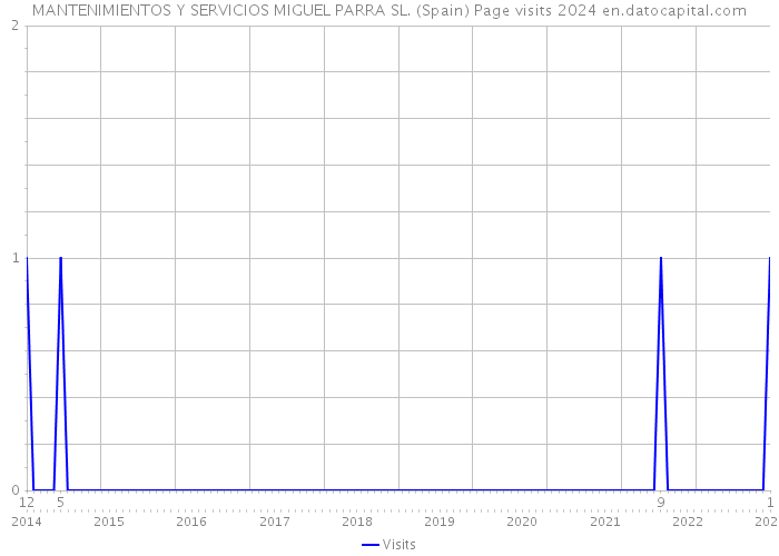 MANTENIMIENTOS Y SERVICIOS MIGUEL PARRA SL. (Spain) Page visits 2024 