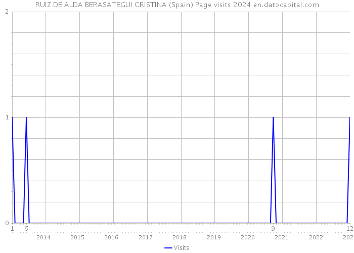 RUIZ DE ALDA BERASATEGUI CRISTINA (Spain) Page visits 2024 