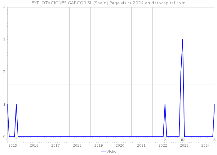 EXPLOTACIONES GARCOR SL (Spain) Page visits 2024 