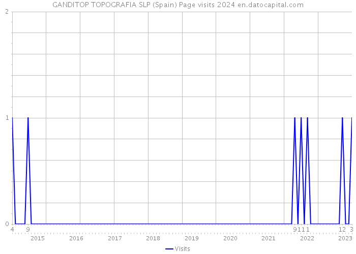 GANDITOP TOPOGRAFIA SLP (Spain) Page visits 2024 