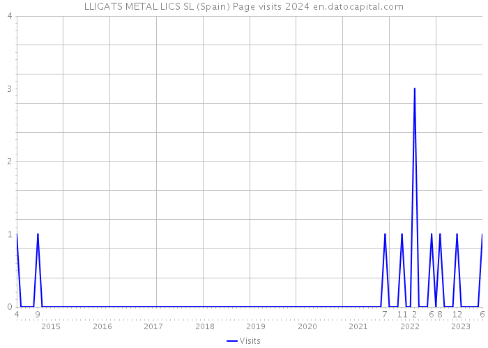 LLIGATS METAL LICS SL (Spain) Page visits 2024 