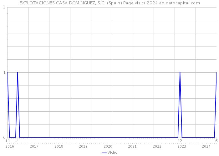 EXPLOTACIONES CASA DOMINGUEZ, S.C. (Spain) Page visits 2024 