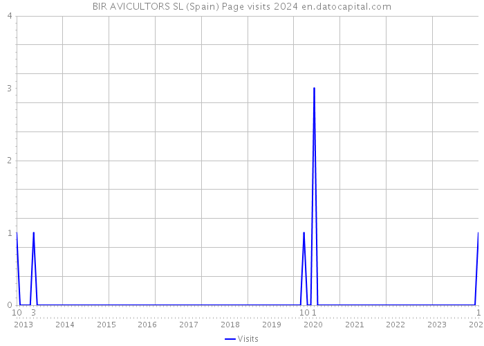 BIR AVICULTORS SL (Spain) Page visits 2024 