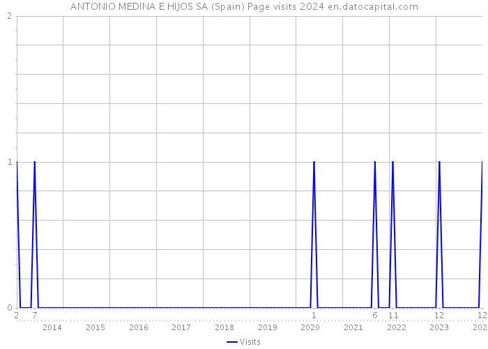 ANTONIO MEDINA E HIJOS SA (Spain) Page visits 2024 