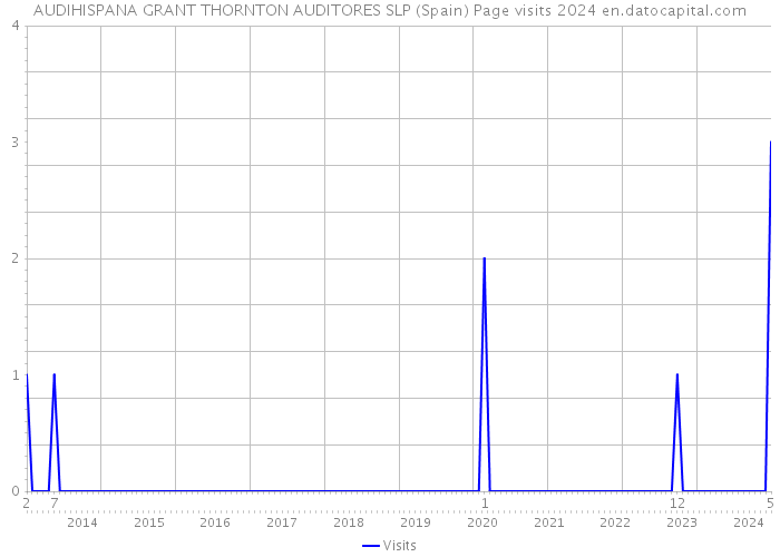 AUDIHISPANA GRANT THORNTON AUDITORES SLP (Spain) Page visits 2024 