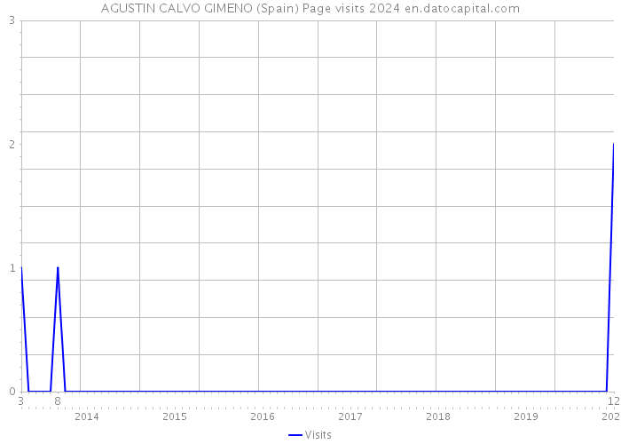 AGUSTIN CALVO GIMENO (Spain) Page visits 2024 