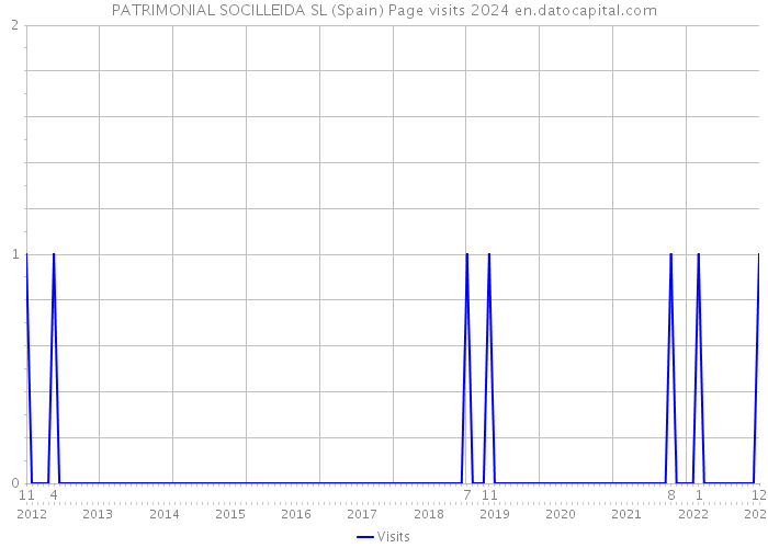 PATRIMONIAL SOCILLEIDA SL (Spain) Page visits 2024 
