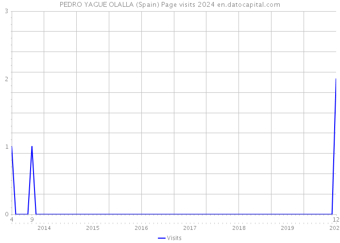 PEDRO YAGUE OLALLA (Spain) Page visits 2024 