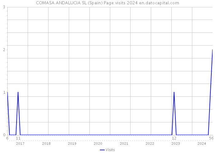 COMASA ANDALUCIA SL (Spain) Page visits 2024 