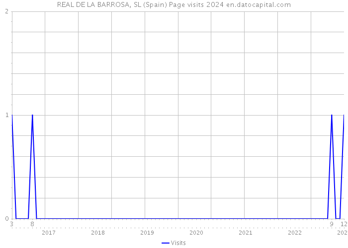 REAL DE LA BARROSA, SL (Spain) Page visits 2024 