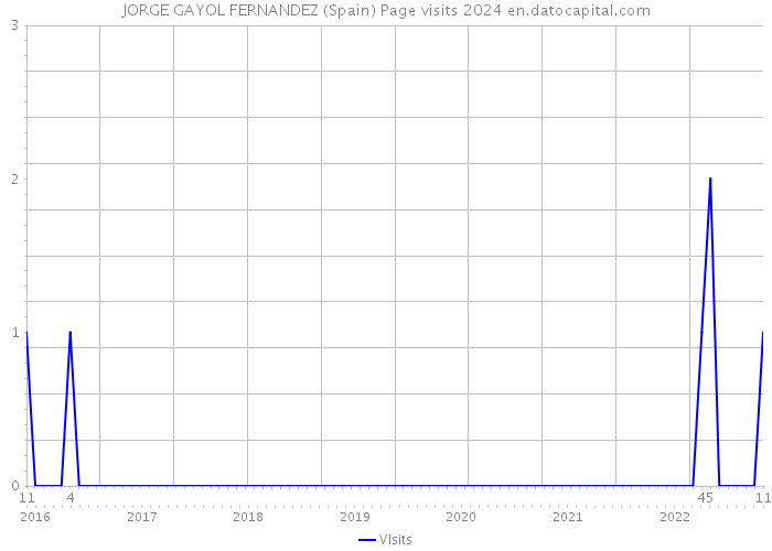 JORGE GAYOL FERNANDEZ (Spain) Page visits 2024 