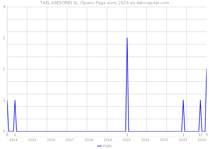 TAEL ASESORES SL. (Spain) Page visits 2024 