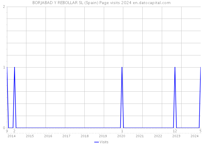 BORJABAD Y REBOLLAR SL (Spain) Page visits 2024 