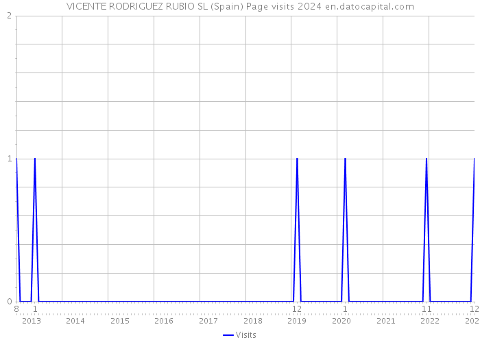 VICENTE RODRIGUEZ RUBIO SL (Spain) Page visits 2024 