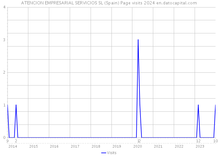 ATENCION EMPRESARIAL SERVICIOS SL (Spain) Page visits 2024 