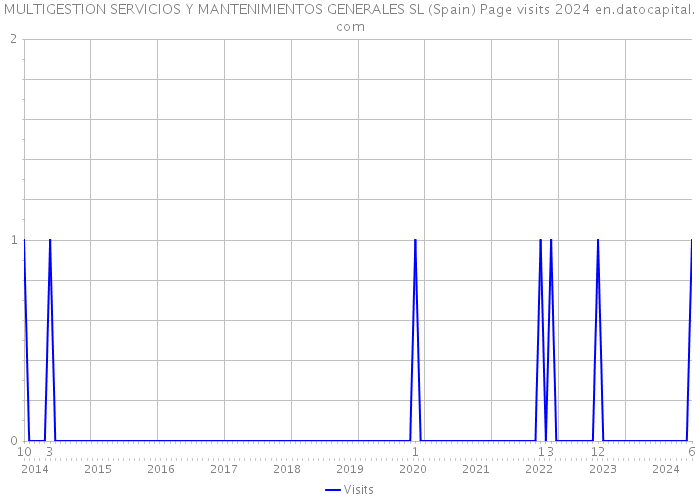 MULTIGESTION SERVICIOS Y MANTENIMIENTOS GENERALES SL (Spain) Page visits 2024 