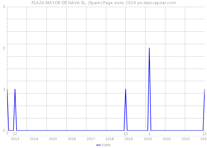 PLAZA MAYOR DE NAVA SL. (Spain) Page visits 2024 