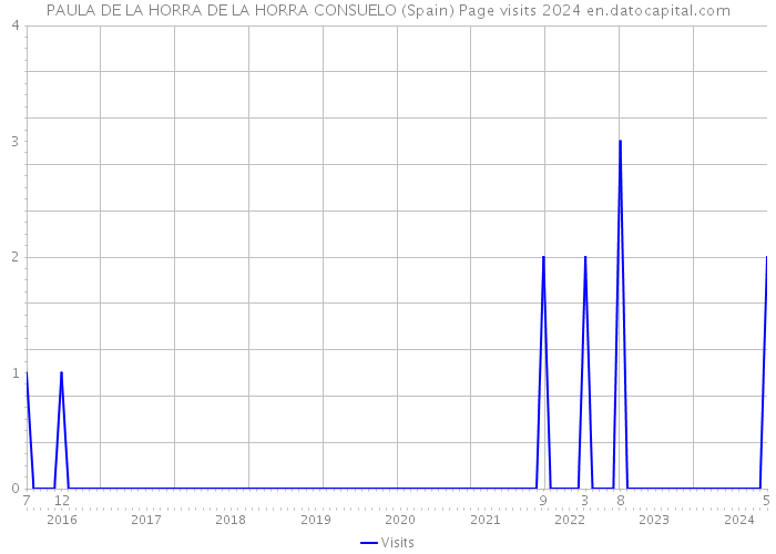 PAULA DE LA HORRA DE LA HORRA CONSUELO (Spain) Page visits 2024 
