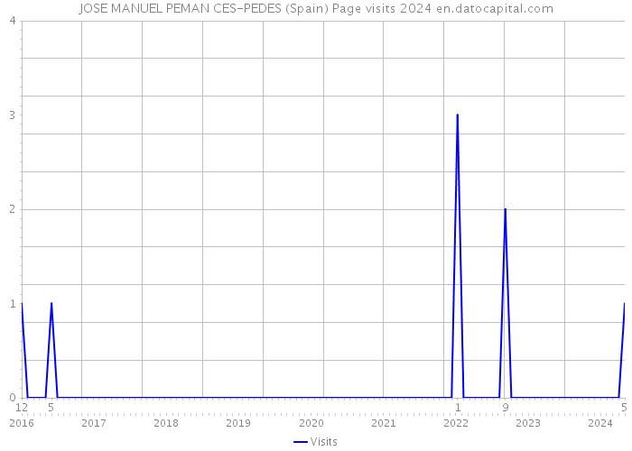 JOSE MANUEL PEMAN CES-PEDES (Spain) Page visits 2024 