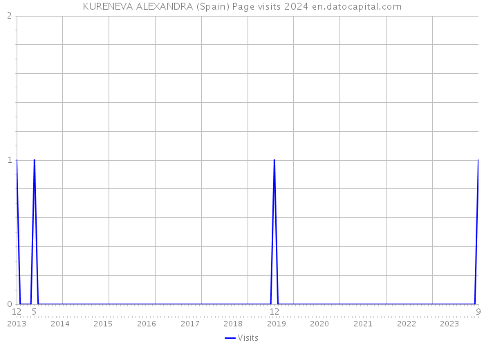 KURENEVA ALEXANDRA (Spain) Page visits 2024 