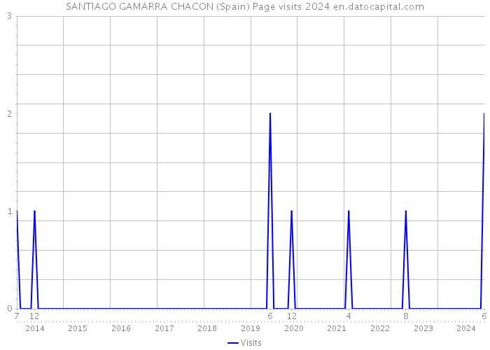 SANTIAGO GAMARRA CHACON (Spain) Page visits 2024 