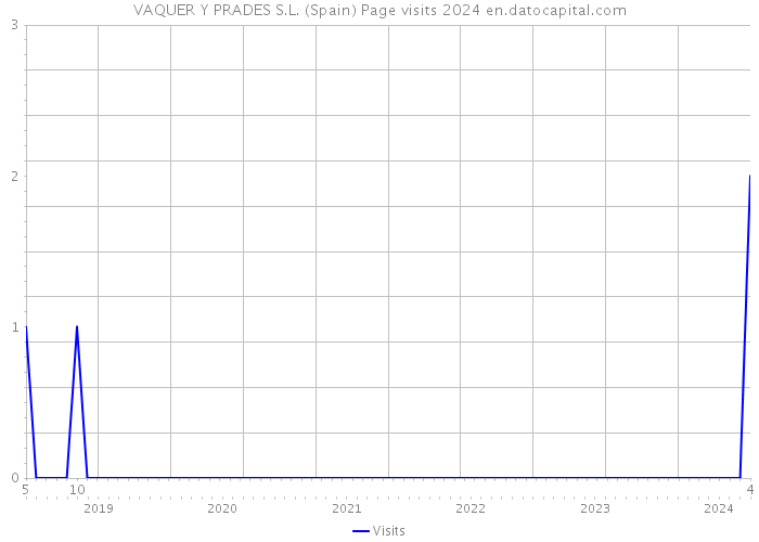 VAQUER Y PRADES S.L. (Spain) Page visits 2024 