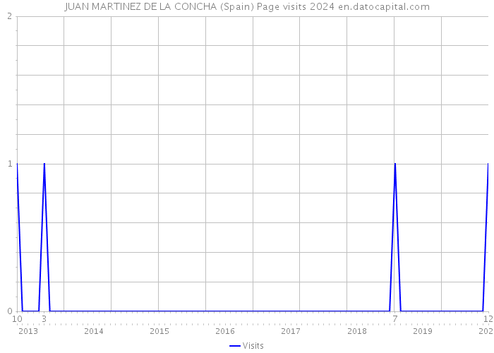 JUAN MARTINEZ DE LA CONCHA (Spain) Page visits 2024 