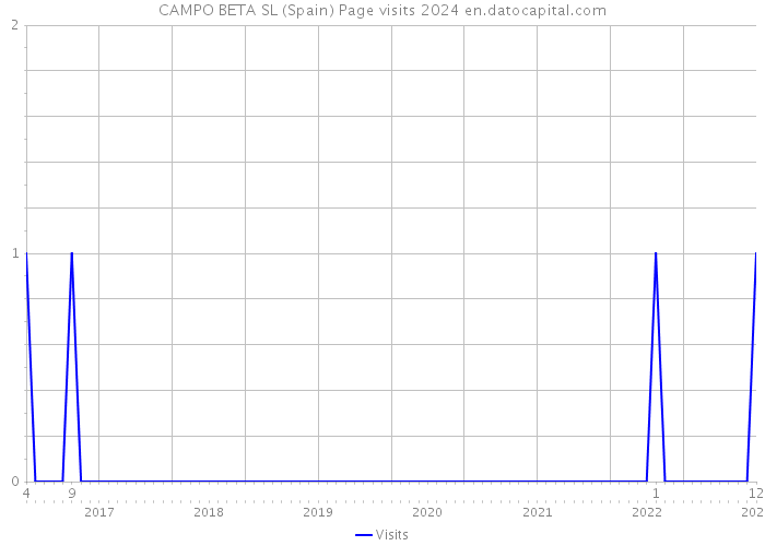 CAMPO BETA SL (Spain) Page visits 2024 